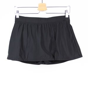 Aqua Green Swimsuit Swim Skirt Size Medium Black Y96